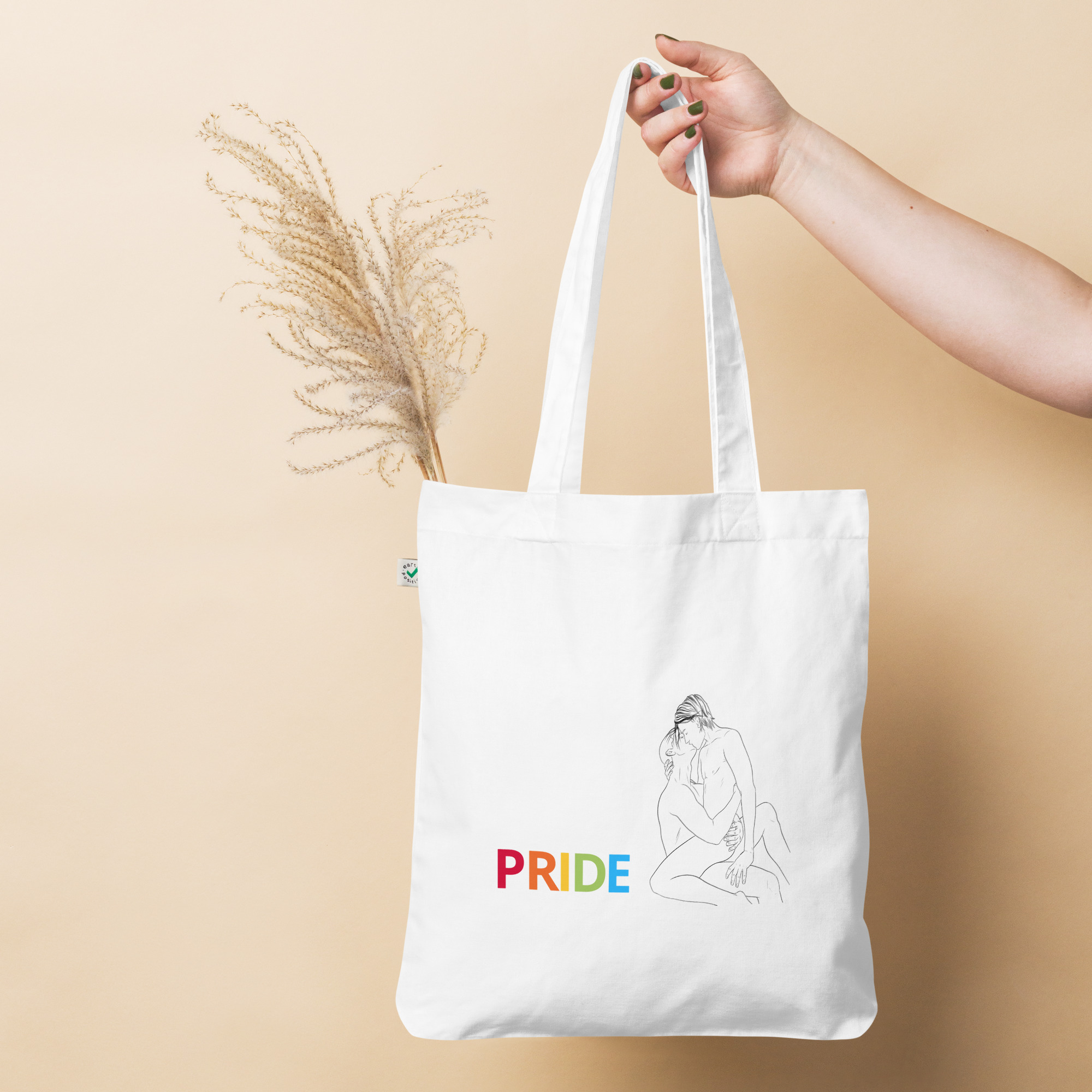 Organic fashion tote bag PRIDE